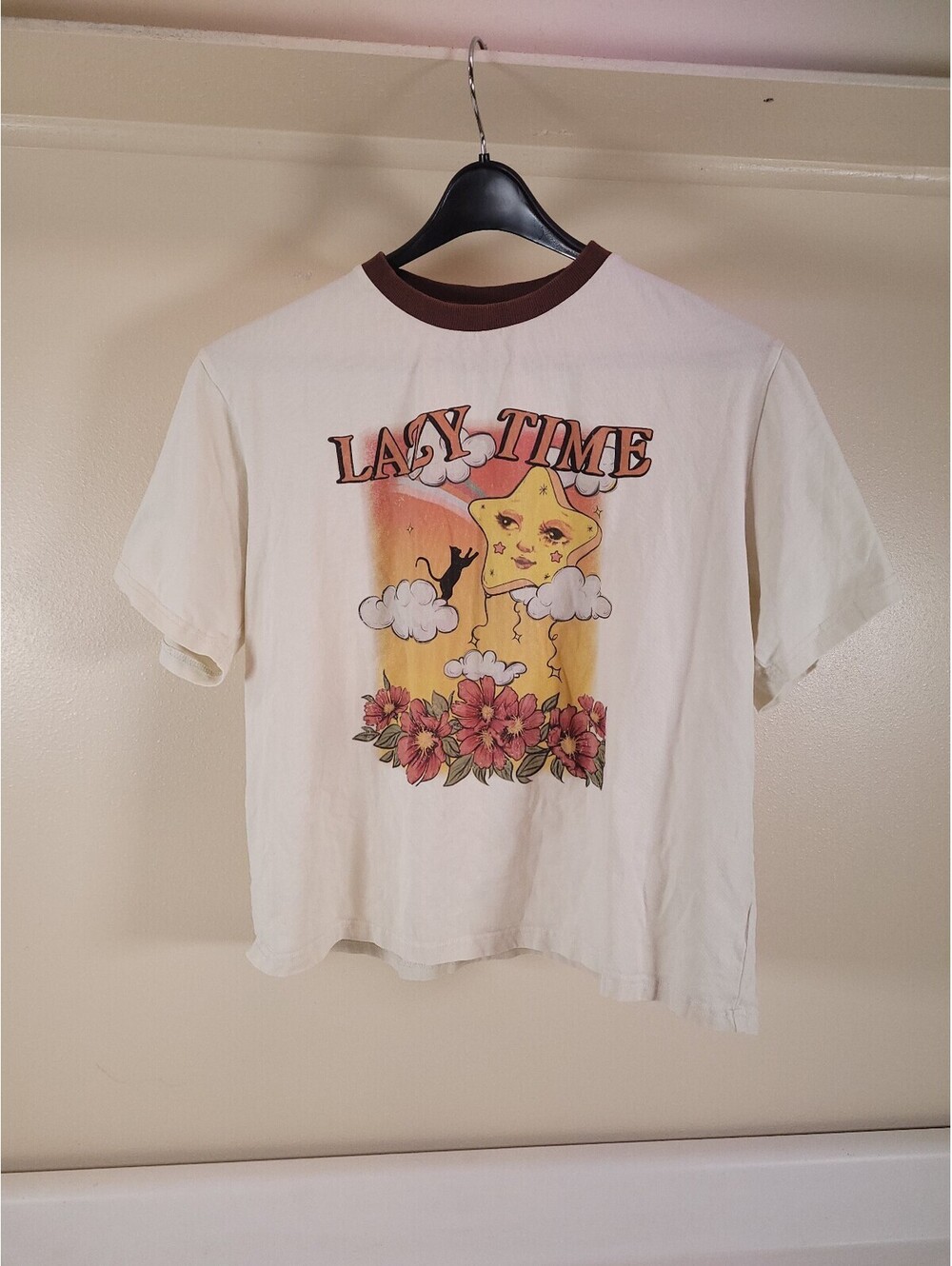 cider lazy time t shirt mens large graphic tee off white weird